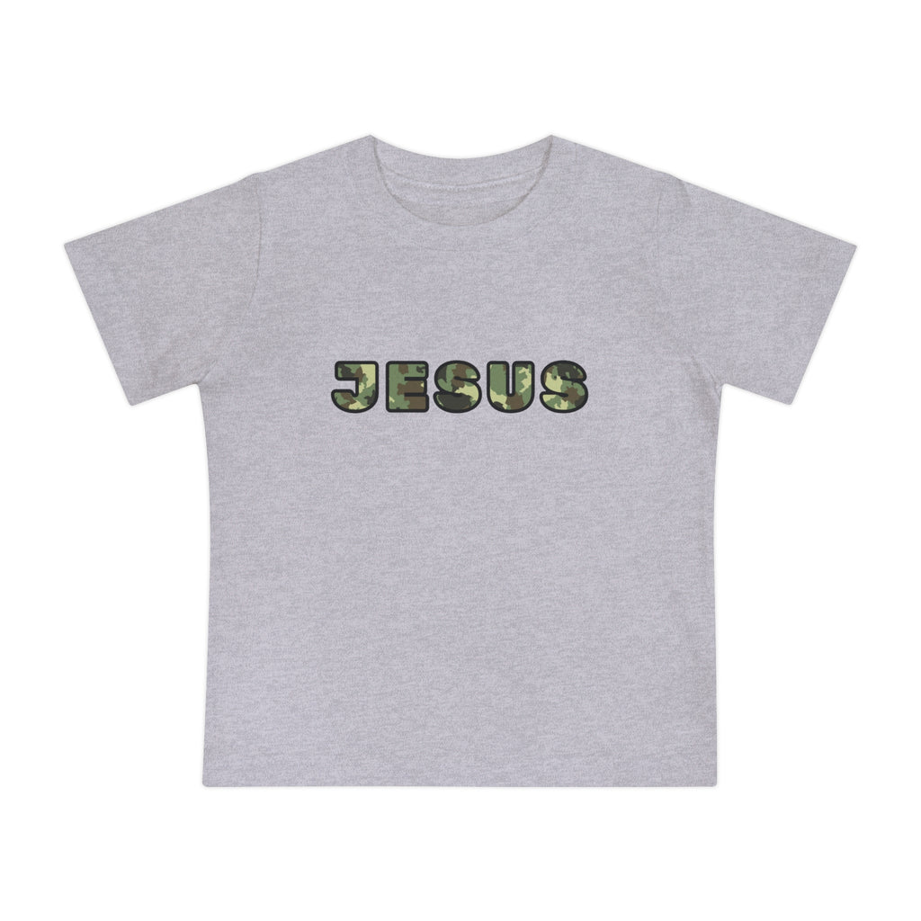 Baby T-Shirt — "JESUS" Camo Letter Infant Tee