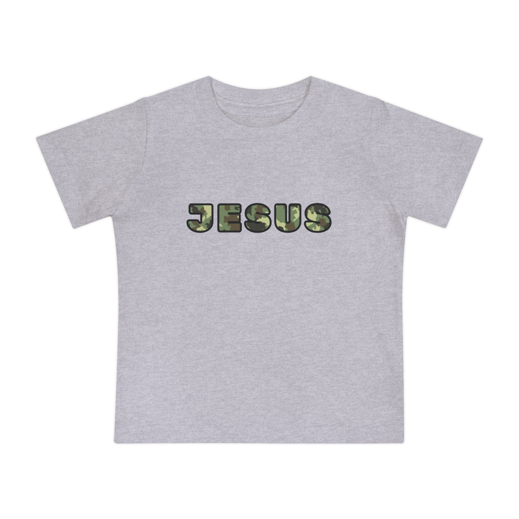 Baby T-Shirt — "JESUS" Camo Letter Infant Tee