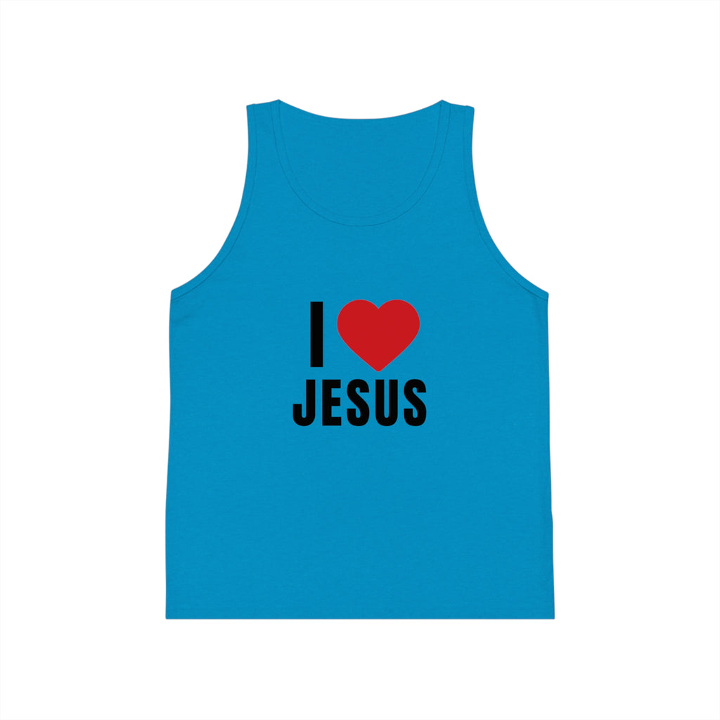 I Love Jesus Kids Tank Top — Christian Kids Faith Tee