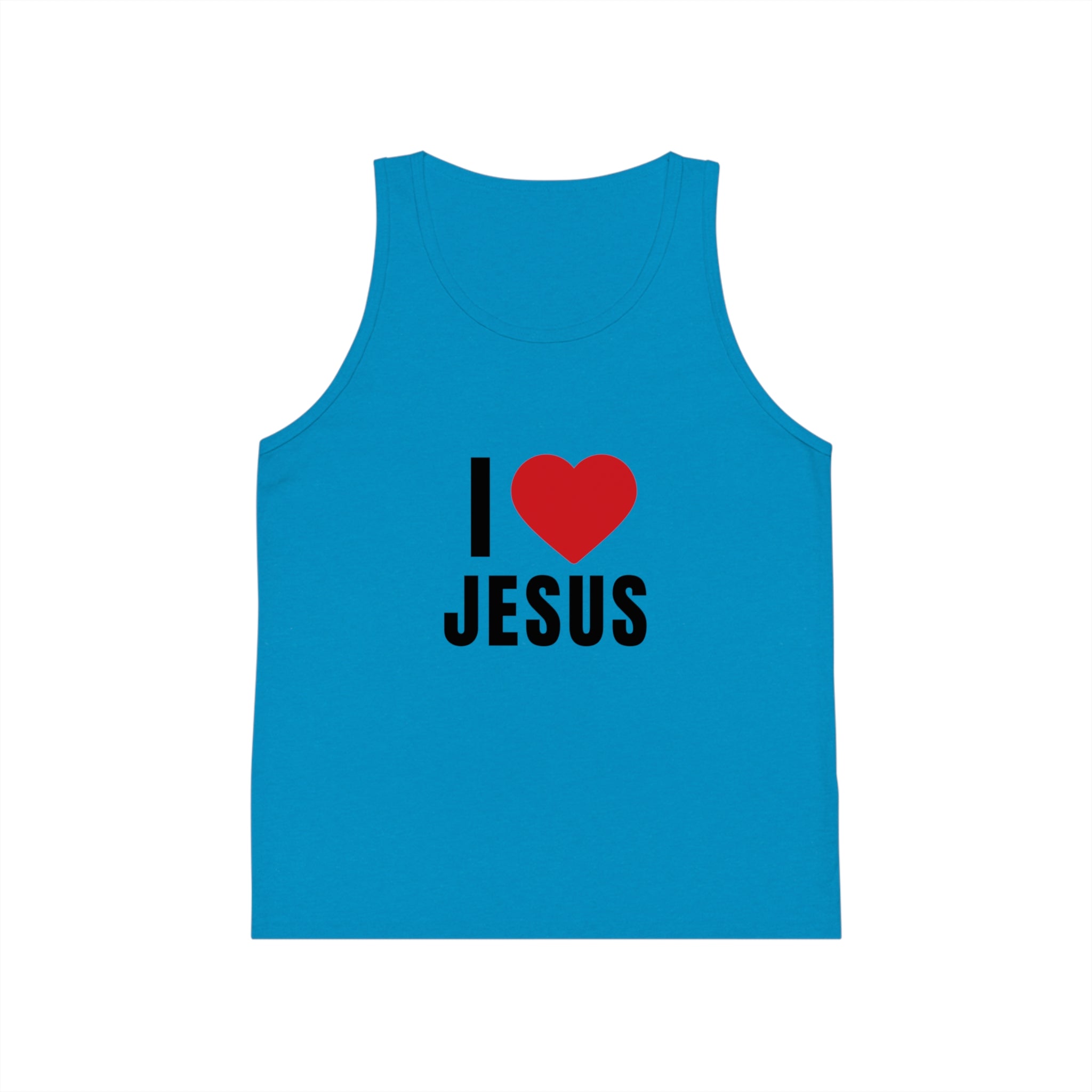 I Love Jesus Kids Tank Top — Christian Kids Faith Tee