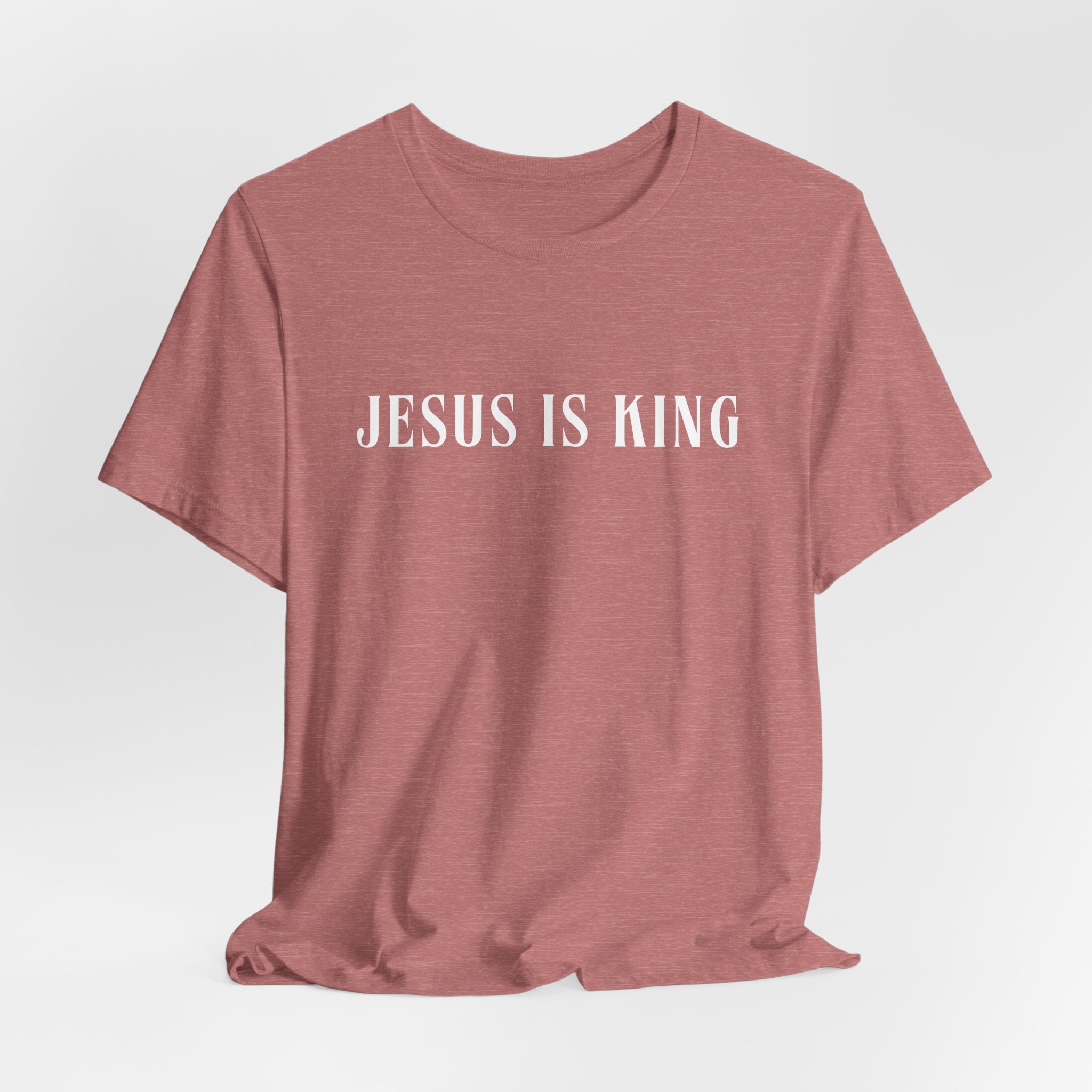 White Jersey Short Sleeve Tee — Jesus is King