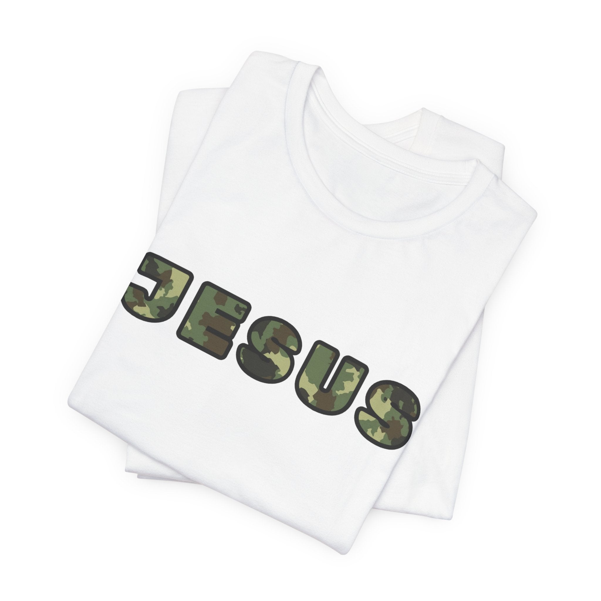 Jesus Camo T-Shirt — Military Camo Faith Tee