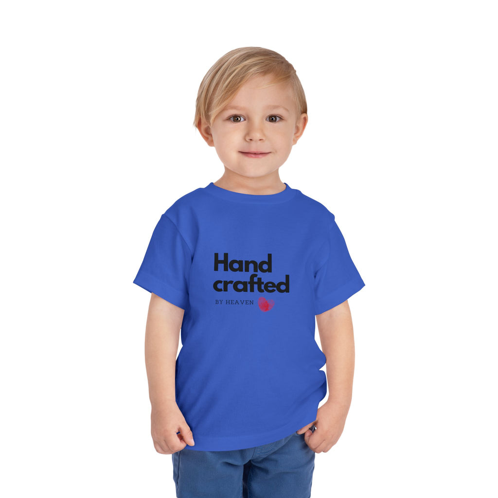 Toddler Tee - "Handcrafted by Heaven" Heart Graphic