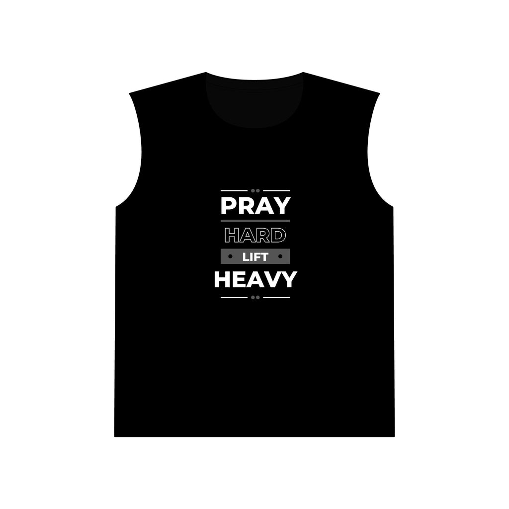 Pray Hard Lift Heavy Muscle Tank