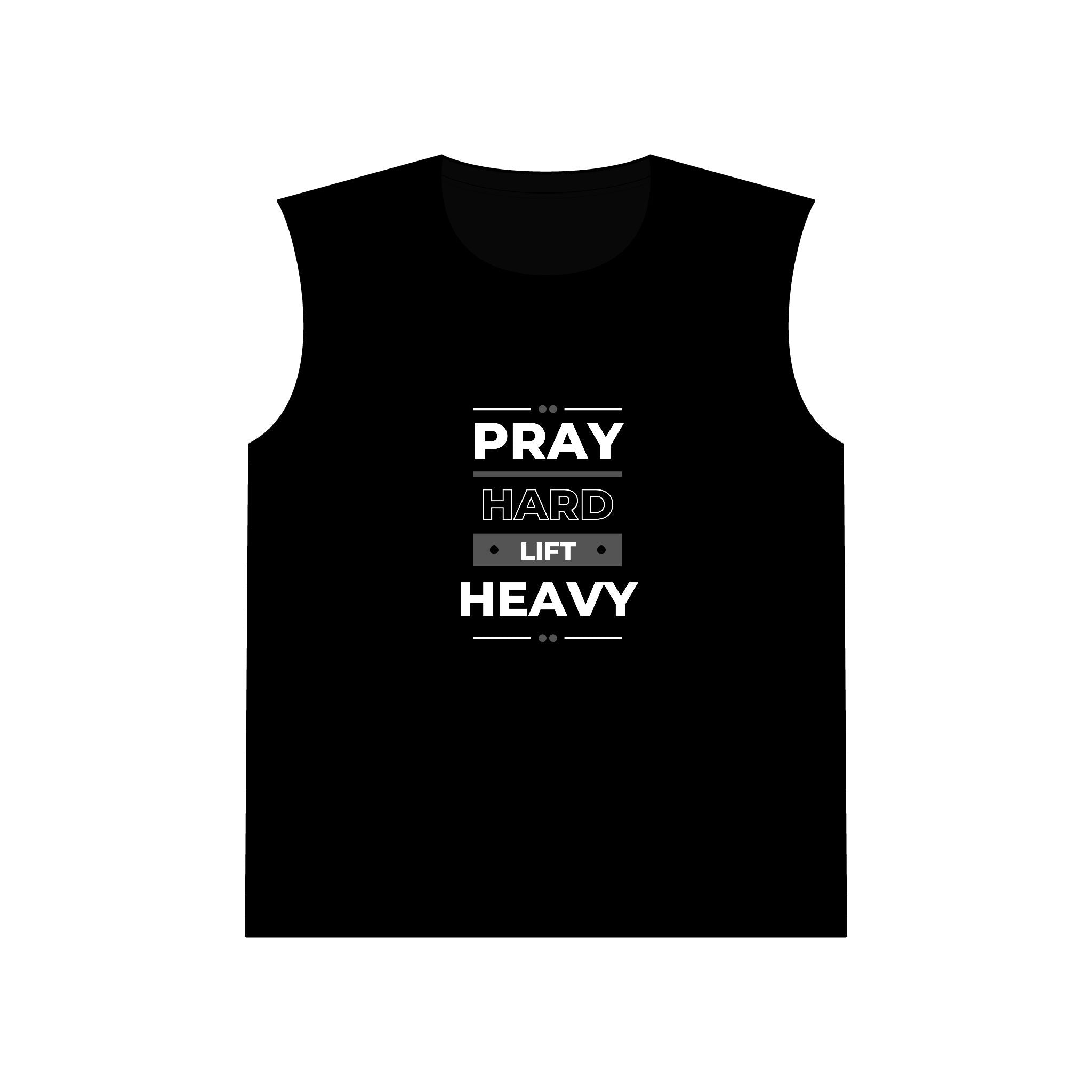 Pray Hard Lift Heavy Muscle Tank