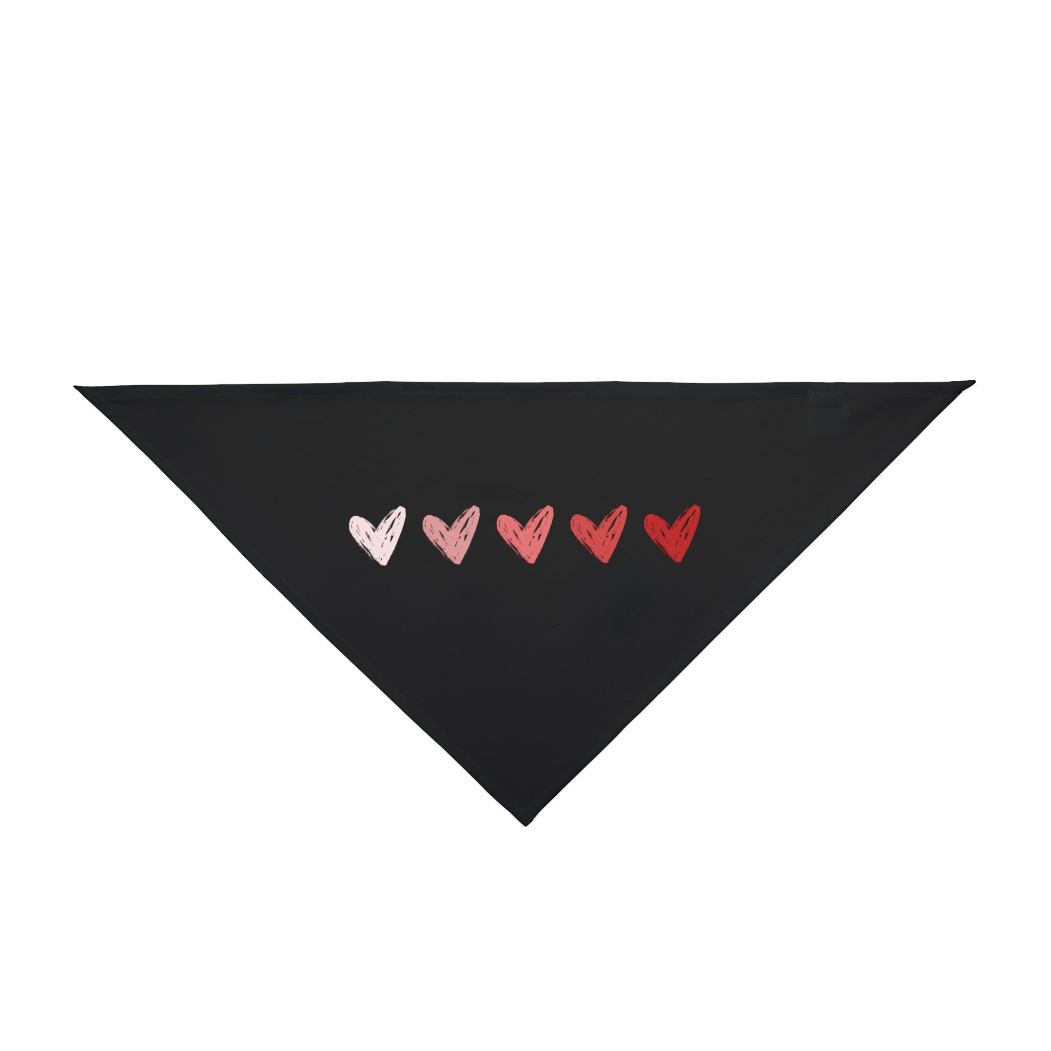 Heart Row Pet Bandana — Valentine Dog & Cat Accessory