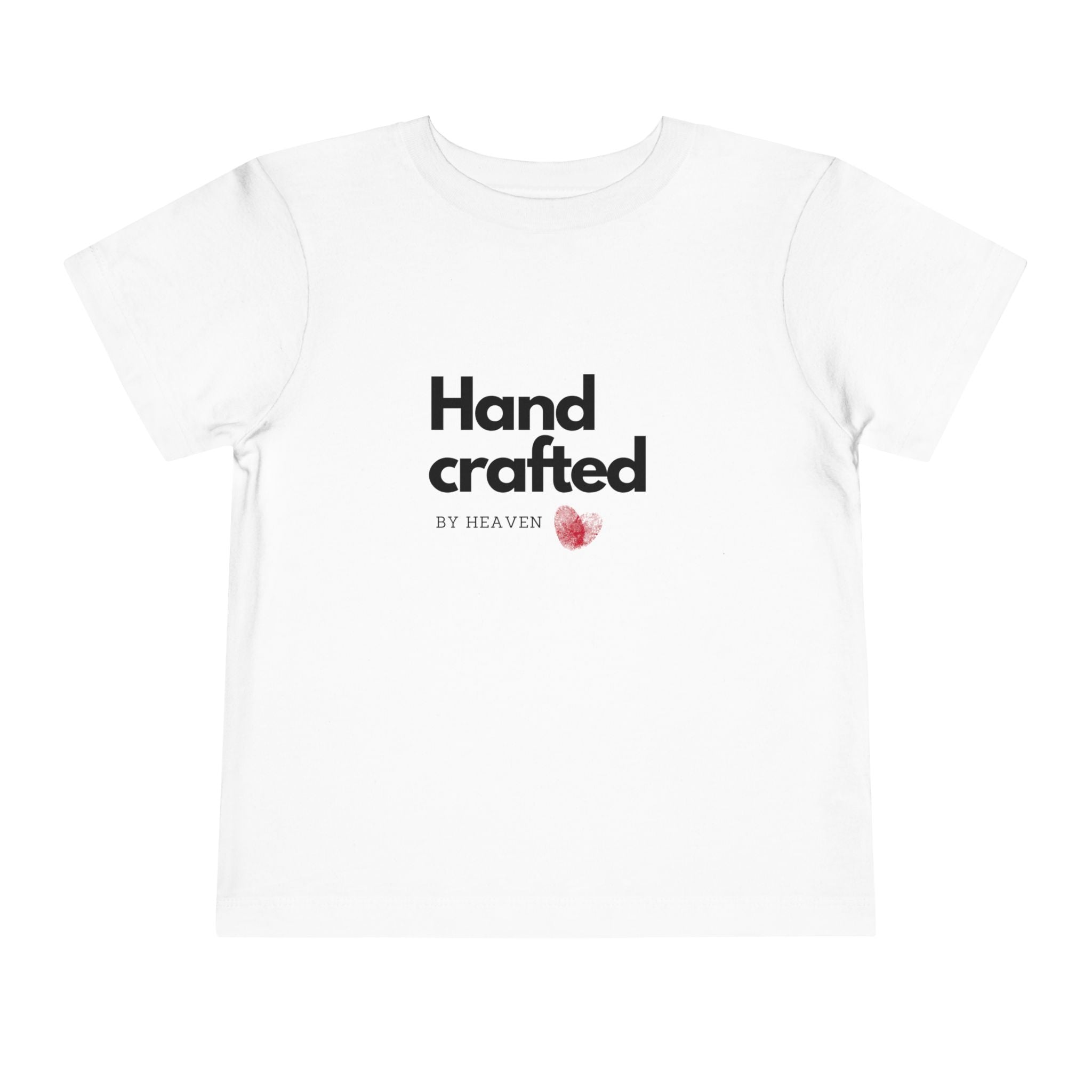Toddler Tee - "Handcrafted by Heaven" Heart Graphic