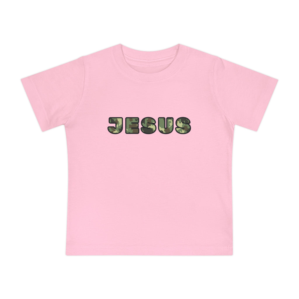 Baby T-Shirt — "JESUS" Camo Letter Infant Tee