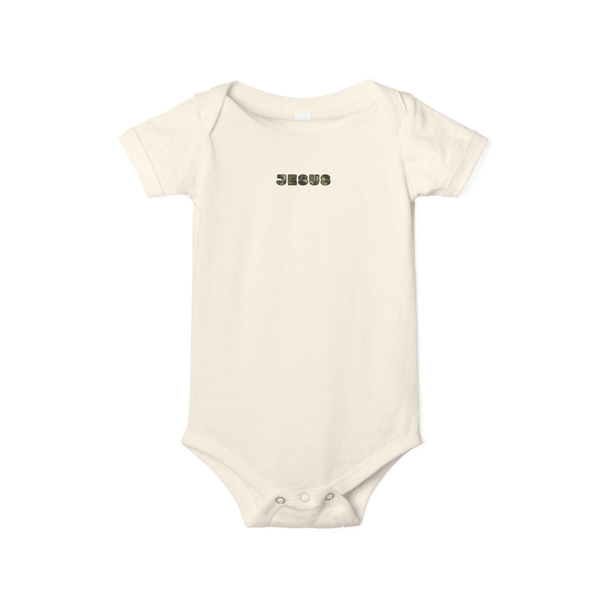 Infant Onesie "Jesus" Minimalist Christian Baby Bodysuit