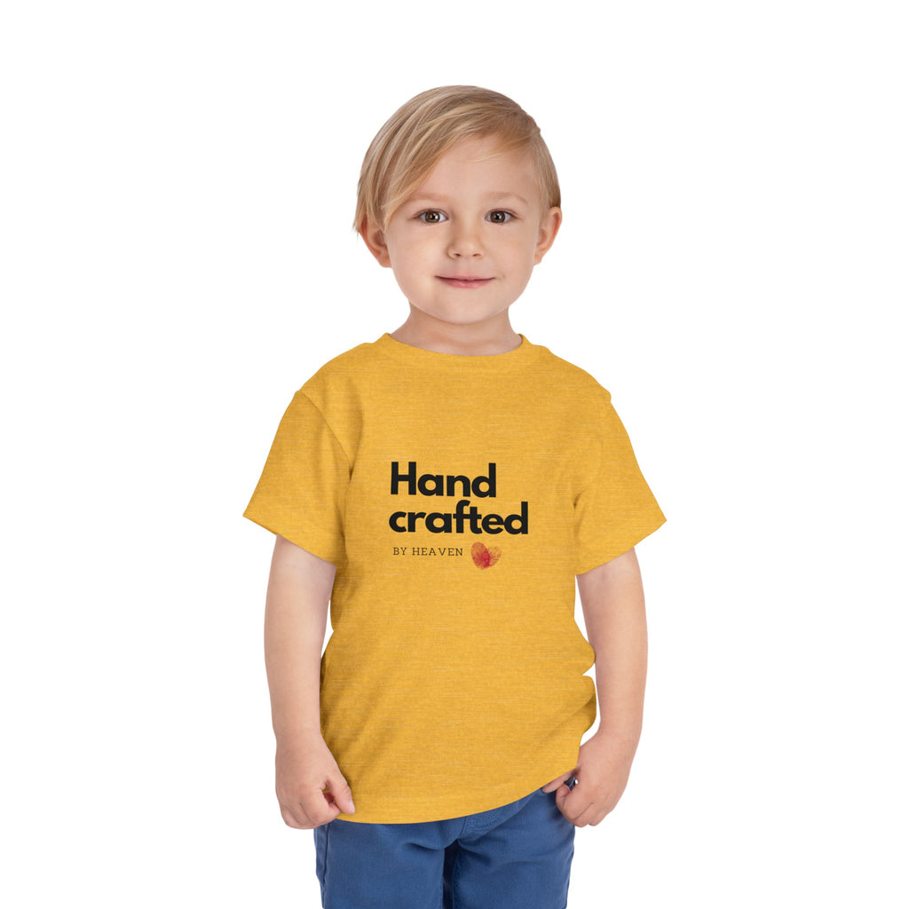 Toddler Tee - "Handcrafted by Heaven" Heart Graphic
