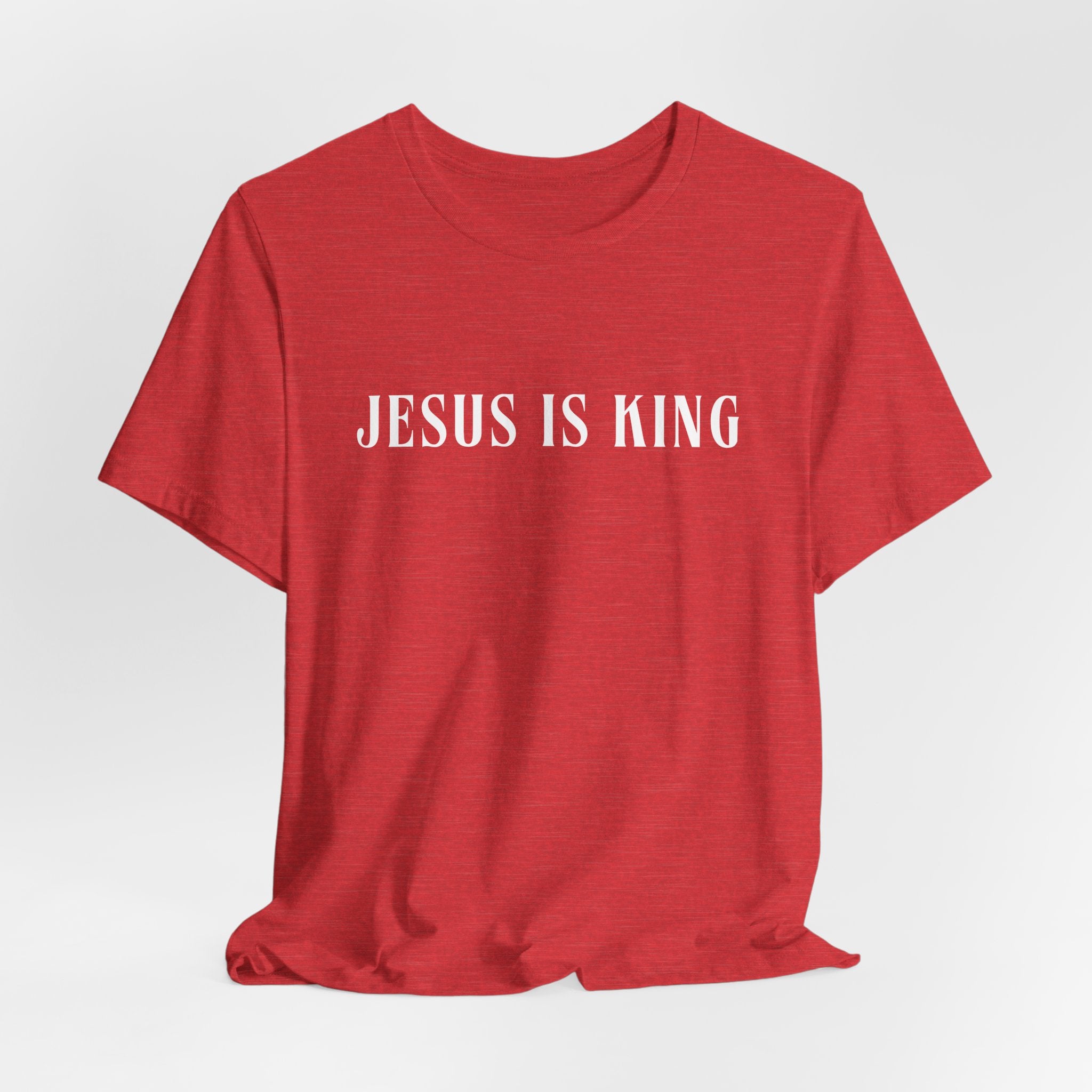 White Jersey Short Sleeve Tee — Jesus is King