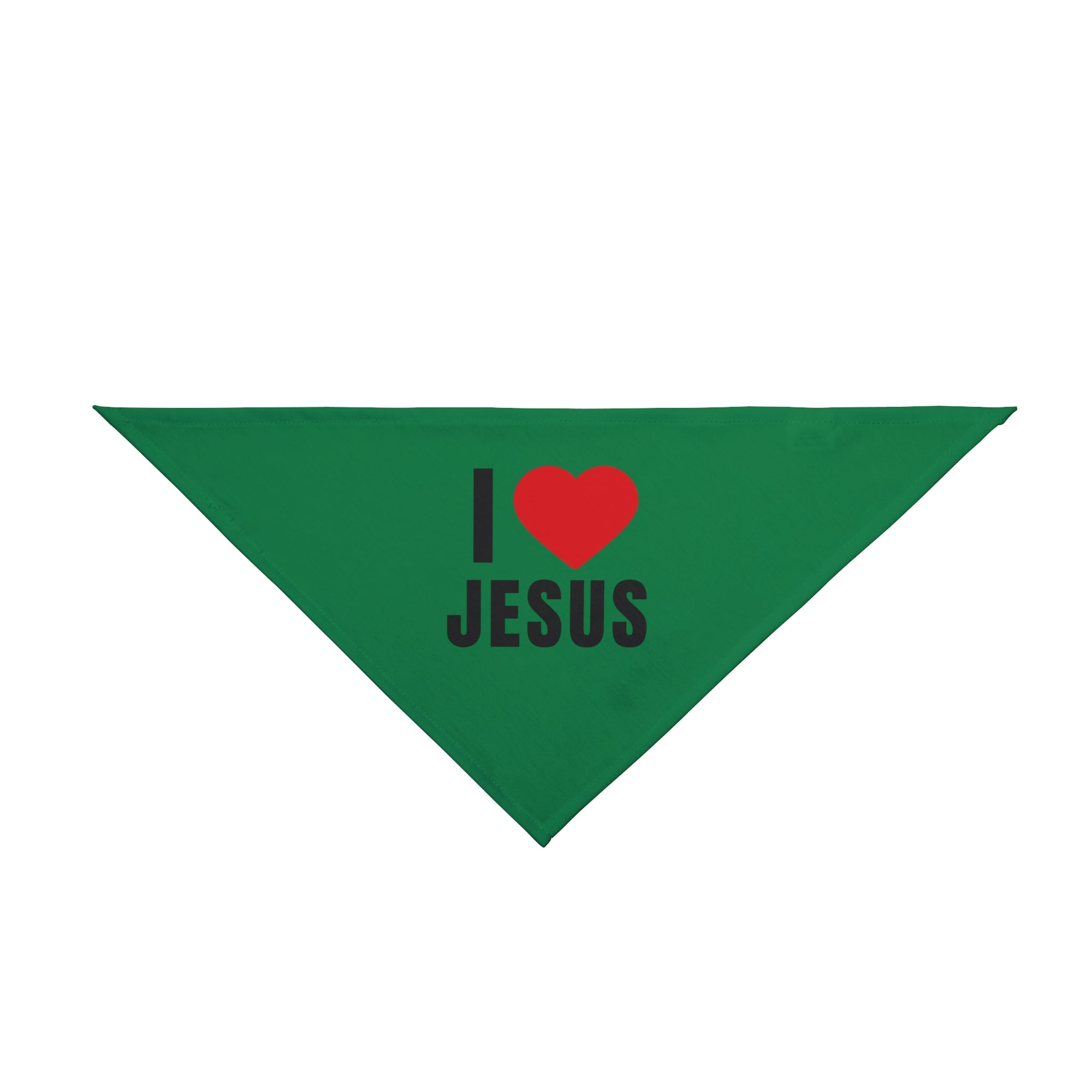 Pet Bandana — "I  Jesus" Christian Dog Bandana