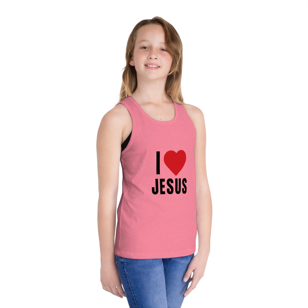 I Love Jesus Kids Tank Top — Christian Kids Faith Tee
