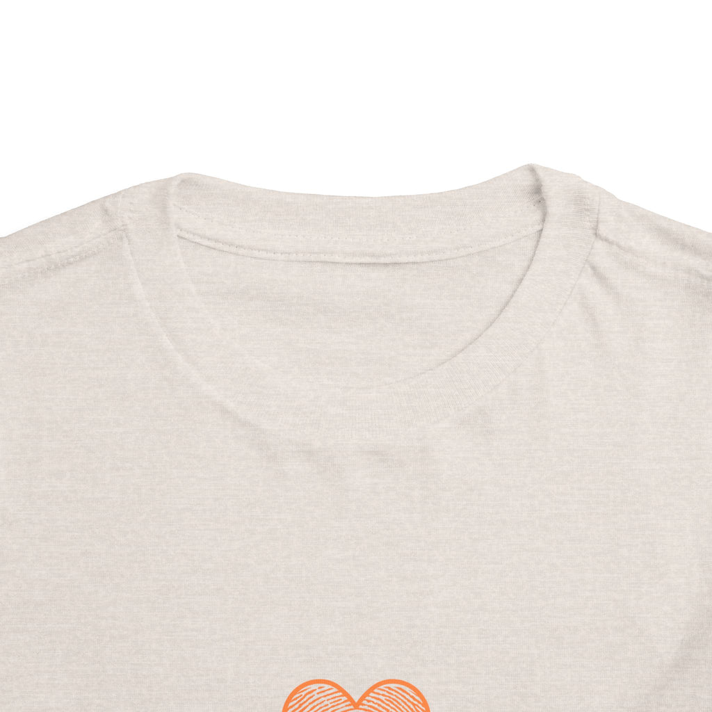 Toddler Tee — Pink Watercolor Heart "Marked by Heaven"