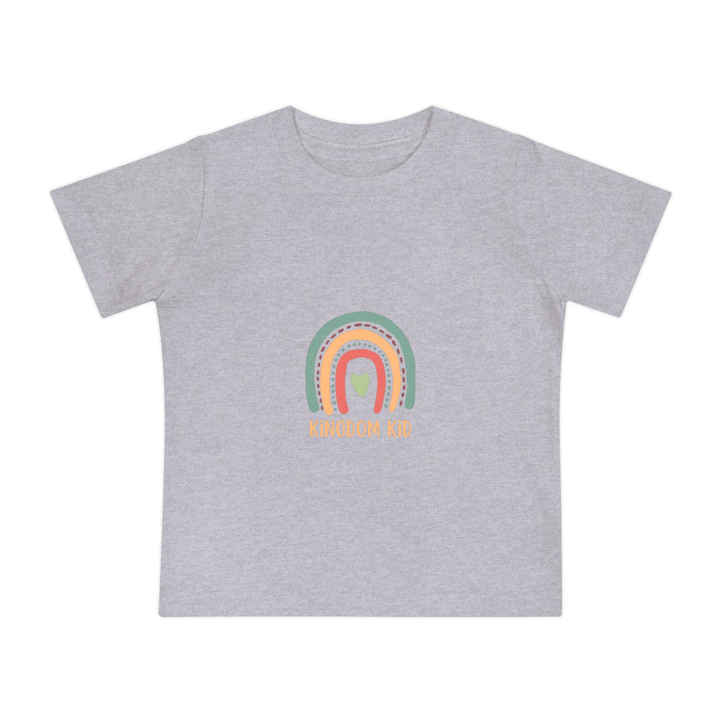 Baby T-Shirt — "Kingdom Kid" Pastel Rainbow Baby Tee