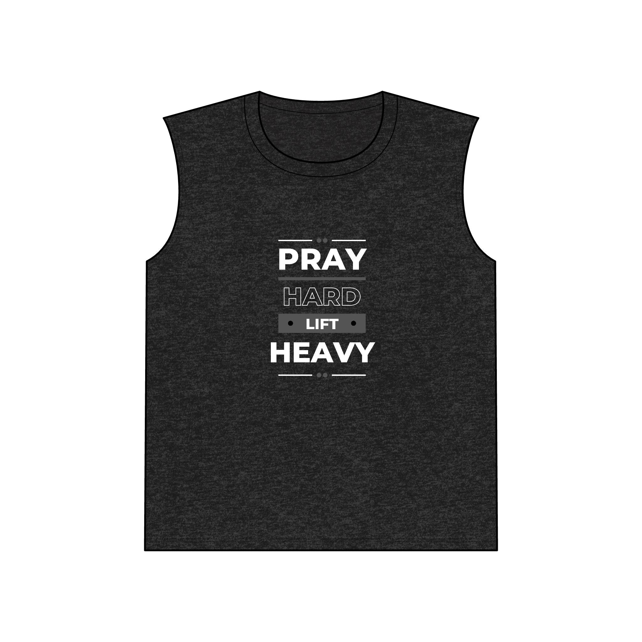 Pray Hard Lift Heavy Muscle Tank