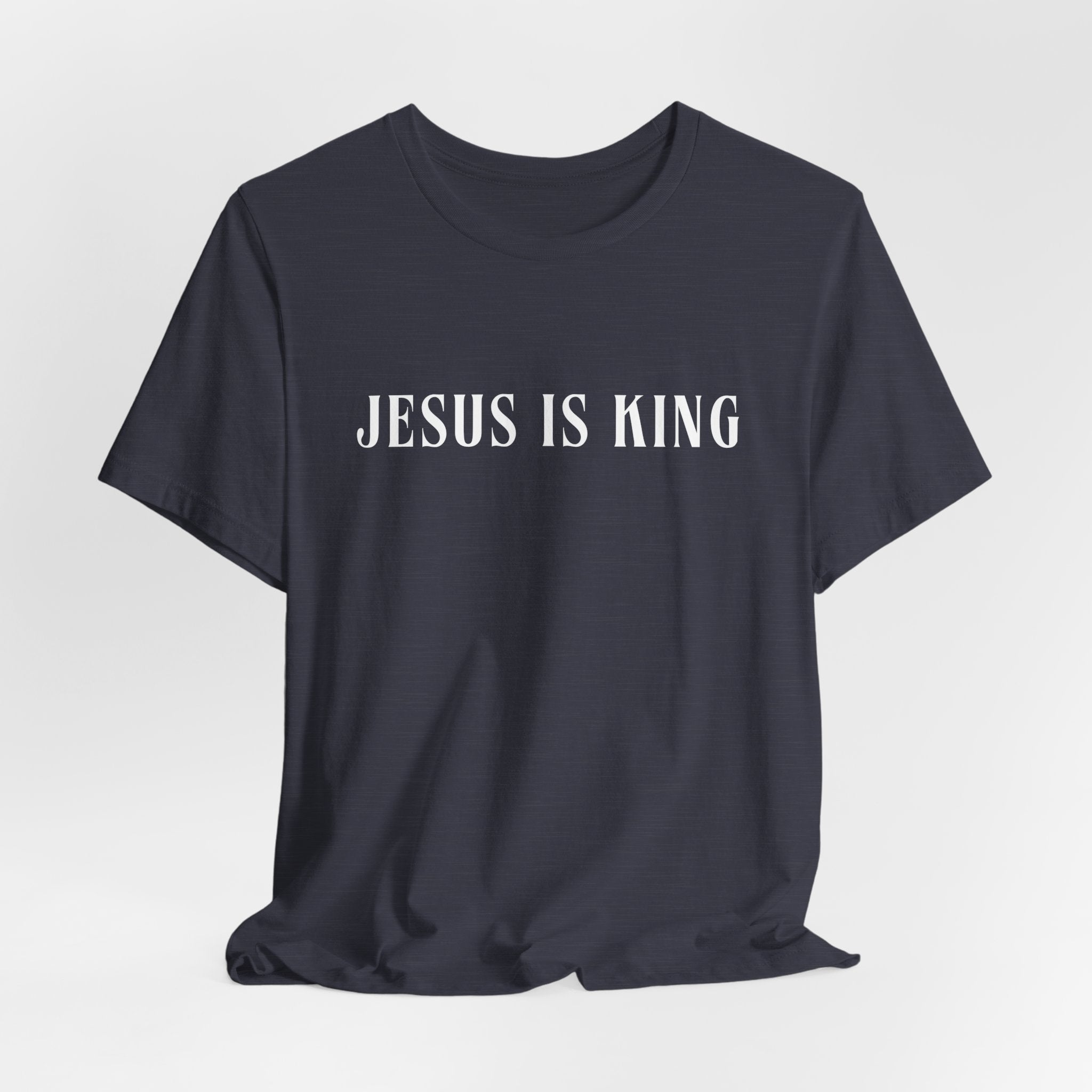 White Jersey Short Sleeve Tee — Jesus is King