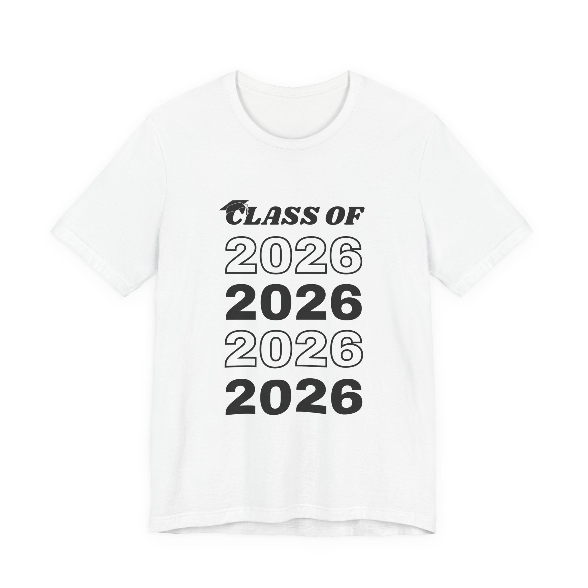 Class of 2026 T-Shirt — Retro Stacked Graduation Tee