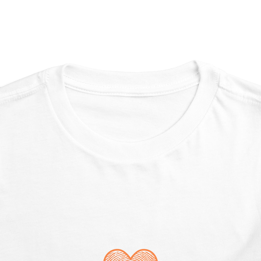 Toddler Tee — Pink Watercolor Heart "Marked by Heaven"