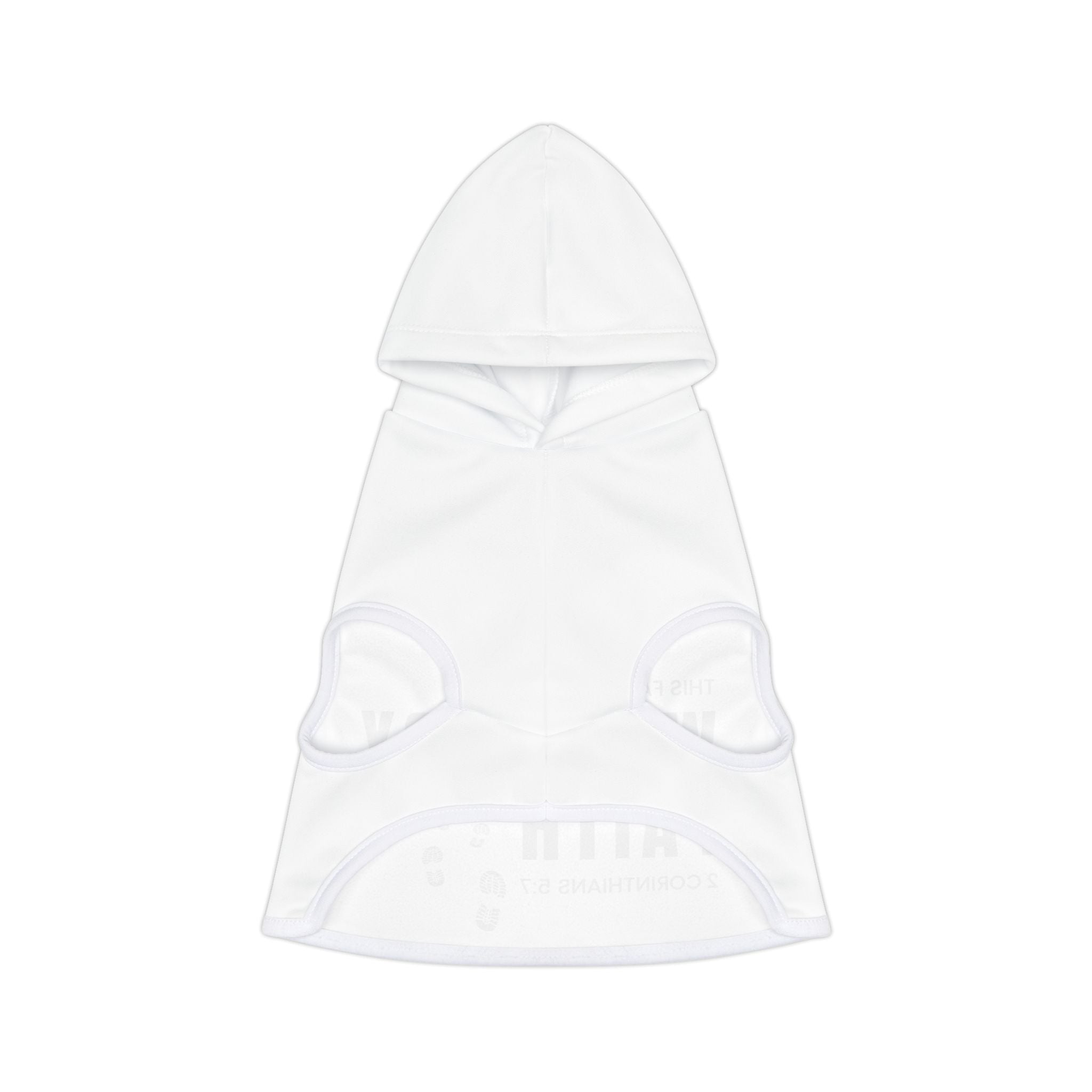 Pet Hoodie - "This Family Walks By Faith" Christian Dog Hoodie